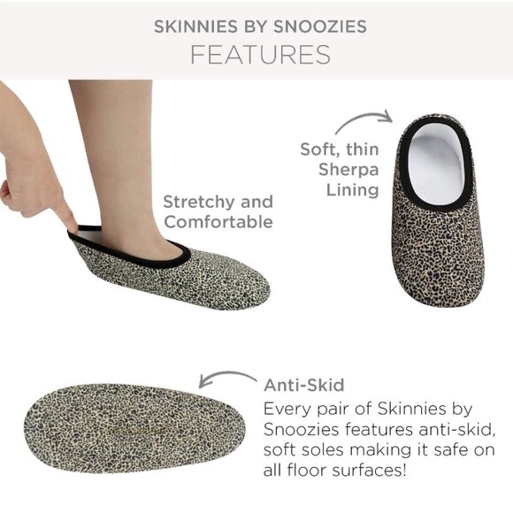 NEW Snoozies Cardinal Slipper Socks w/ Non-Skid Grips & Sherpa Lining, Lrg. 9-10 - Picture 4 of 11